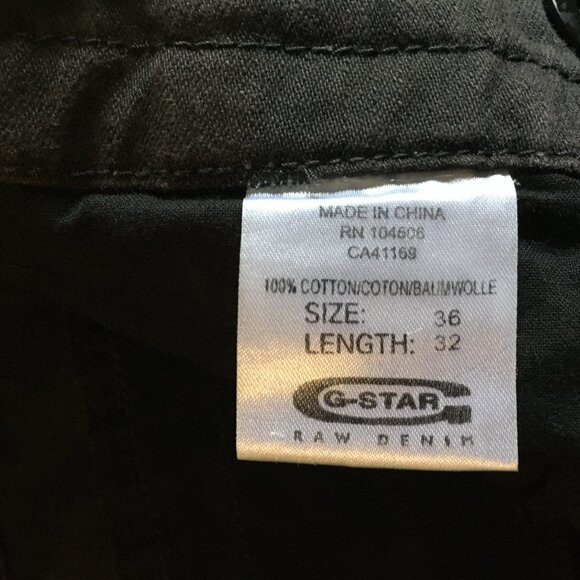 Vintage Dark Gray G-Star RAW Denim S.C. Shank Loose RN 104606 Size 36 X 32. - Picture 12 of 13